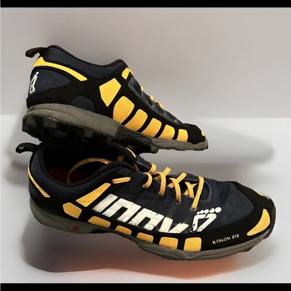 Inov8 Shoes Unisex  M 9 W 10.5 X Talon 212 Navy & Yellow Trail Running Shoes, - Picture 1 of 7